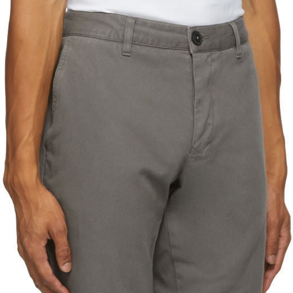 AMI Alexandre Mattiussi Grey Chino Trousers